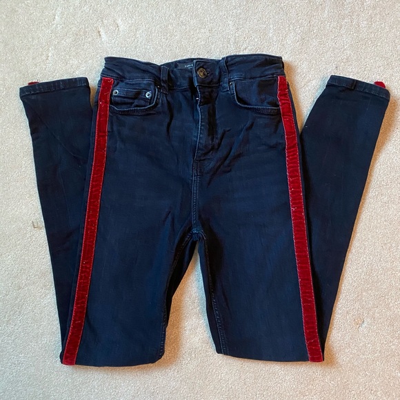 Zara velvet lined Jeans - Picture 2 of 3